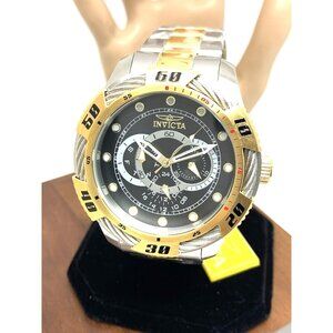 Invicta Men's Watch 45753 Speedway Quartz Chronograph Black Dial Two Tone 50mm